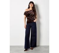 Apricot Bluse Damen braun, 34