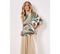Apricot Bluse Damen Viskose grün, 36-38