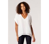 Apricot Bluse Damen Viskose weiß, 42