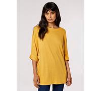 Apricot Blusenshirt Damen Viskose gelb, 36