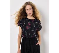 Apricot Blusenshirt Damen Viskose schwarz, 38