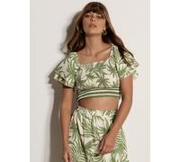 Apricot Crop Top Damen Viskose mehrfarbig, 34