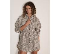 Apricot Jeanskleid Damen Baumwolle beige, 38