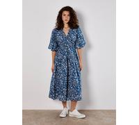 Apricot Kleid in Blau - Größe S | Damen Kleider