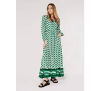 Apricot Kleid in Grün - Größe S | Damen Kleider