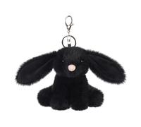 Apricot Lamb -key-black vid bunny- Plüsch Schlüsselanhänger, Glücksbringer, für Kinder und Baby-Hase Kaninchen