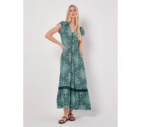 Apricot Maxikleid Damen Viskose grün, 34