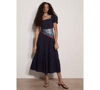 Apricot Midikleid Damen Baumwolle blau, 40