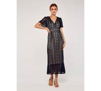 Apricot Midikleid Damen blau, 34