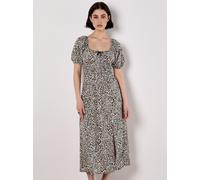 Midikleid APRICOT "Midi-Kleid", Damen, Gr. XS (34), N-Gr, beige (creme), Obermaterial: 100% Viskose CV., Modisch, Kleider Midikleid, mit Animalprint (17939158-34) creme