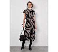 Apricot Midikleid Damen Viskose beige, 34