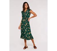 Apricot Midikleid Damen Viskose grün, 34