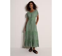 Apricot Midikleid Damen Viskose grün, 36