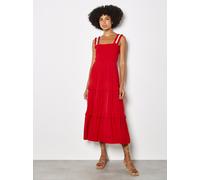 Apricot Midikleid Damen Viskose rot, 40