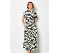 Apricot Midikleid Damen Viskose schwarz, 42