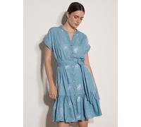 Apricot Minikleid Damen Baumwolle blau, 36
