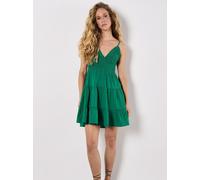 Apricot Minikleid Damen Baumwolle grün, 42
