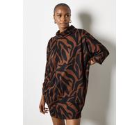 Strickkleid APRICOT "im Cocoon-Stil", Damen, Gr. S (36), Feinstrick, braun (rust), Feinstrick, , Modisch, relaxed fit, Kleider Strickkleid, mit weitem Rollkragen (47746361-S) rust