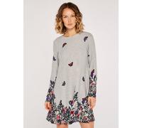 Apricot Swing-kleid Mit Blumendruck für Damen - S