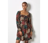 Apricot Minikleid Damen Viskose braun, 38