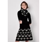 Apricot Minikleid Damen Viskose schwarz, 42