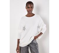 Apricot Pullover Damen weiß, 36