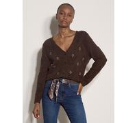 Apricot Strickjacke Damen Baumwolle braun, 42