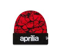 Aprilia Crackle Red Cuff Strickmütze - Rot/Schwarz - Offizielles Merchandise, rot, Einheitsgröße