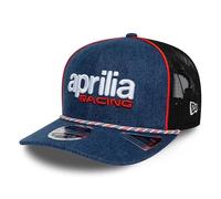 Aprilia Racing Superbikes Motorräder Offizielle Kollektion 2026 Austin USA GP Special Edition Trucker Baseball Cap Mütze Verstellbar Marineblau Schwarz