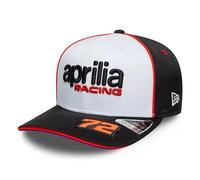 Aprilia Racing Superbikes Motorräder Offizielle Kollektion 2026 Marco Bezzecchi Fahrer Baseball Cap Mütze Verstellbar Weiß Schwarz