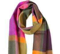 Apu Kuntur - 100% Baby Alpaka - Webschal - Cuadro - khaki-pink