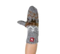 Apu Kuntur - Alpaka Kinder Fausthandschuhe NATURA - 100% naturbelassenes Alpaka - Anthrazit / 6-8 Monate