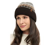 Apu Kuntur - Alpaka Mütze NATURA - Wendemütze aus 100% - ungefärbt - Anthrazit / M