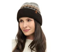 Apu Kuntur - Alpaka Mütze NATURA - Wendemütze aus 100% - ungefärbt - Anthrazit / M