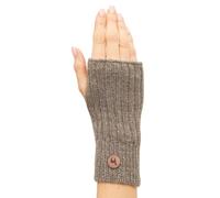 Apu Kuntur - Alpaka Pulswärmer - Paca - mit Daumenloch - Taupe