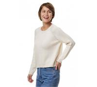 Apu Kuntur Alpaka Rundhals Pullover ELLA aus Baby Alpaka und Pima Baumwolle Ecru L