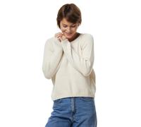 Apu Kuntur - Alpaka Rundhals Pullover ELLA - Baby Alpaka & Bio-Pima Baumwolle - Wollweiß / M