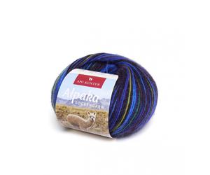 Apu Kuntur - Alpaka Sockenwolle - Sockengarn - Blau-Marine
