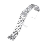 APVMFMKLTG 18mm Metall Uhrenarmband Fit for Casio F-91W Edelstahl Armband for F105/108/A158/168 AE1200/1300 Armband Zubehör(Silver-18mm)