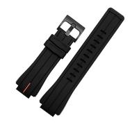 APVMFMKLTG Silikon-Armband, Passend For Casio, Passend For G-SHOCK GA2100 GA-2100 GM2100 DW5600 DW6900, Schwarzes Gummi-Sport-wasserdichtes Armband, 16 Mm(Orange line-black)