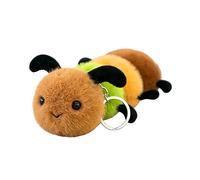AQCQDQ Niedlicher Schnecke und Raupe Plüsch Anhänger, Cartoon Insekten Stofftier Schlüsselanhänger, Weiche Plüsch Taschenanhänger Dekoration, Kreatives Geschenk für Kinder (Raupe)