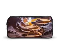 AQRJLPM Antelope Canyon Federmäppchen, großes Fassungsvermögen, einfache Markertasche, tragbar, ästhetischer Reißverschluss, Federmäppchen