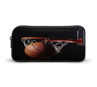 AQRJLPM Basketball-Federmäppchen mit großem Fassungsvermögen, einfache Markertasche, tragbar, ästhetischer Reißverschluss, Federmäppchen