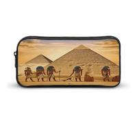 AQRJLPM Federmäppchen für alte Ägypter, großes Fassungsvermögen, einfache Markertasche, tragbar, ästhetischer Reißverschluss, Federmäppchen