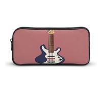 AQRJLPM Federmäppchen für Gitarre, Bass, Musikinstrumente, große Kapazität, einfache Marker-Tasche, tragbar, ästhetischer Reißverschluss, Federmäppchen