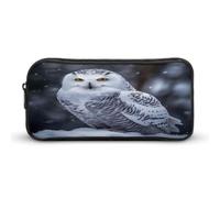 AQRJLPM Federmäppchen mit arktischem Eulen-Design, großes Fassungsvermögen, einfache Markertasche, tragbar, ästhetischer Reißverschluss, Federmäppchen