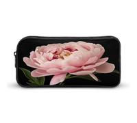 AQRJLPM Federmäppchen mit Pfingstrose, großes Fassungsvermögen, einfache Markertasche, tragbar, ästhetischer Reißverschluss, Federmäppchen