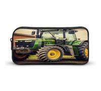 AQRJLPM Federmäppchen mit Traktor-Design, großes Fassungsvermögen, einfache Markertasche, tragbar, ästhetischer Reißverschluss, Federmäppchen