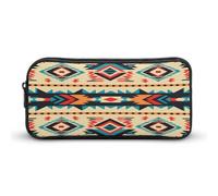 AQRJLPM Indianer-Federmäppchen, großes Fassungsvermögen, einfache Markertasche, tragbar, ästhetischer Reißverschluss, Federmäppchen