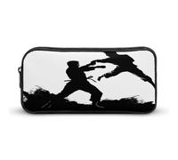 AQRJLPM Kickbox-Federmäppchen mit großem Fassungsvermögen, einfache Markertasche, tragbar, ästhetischer Reißverschluss, Federmäppchen